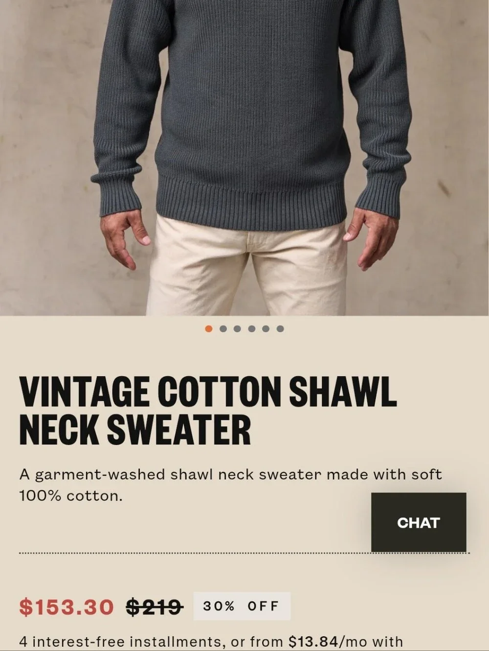 Filson Dark Brown Ribbed Button-Neck Turtleneck Sweater